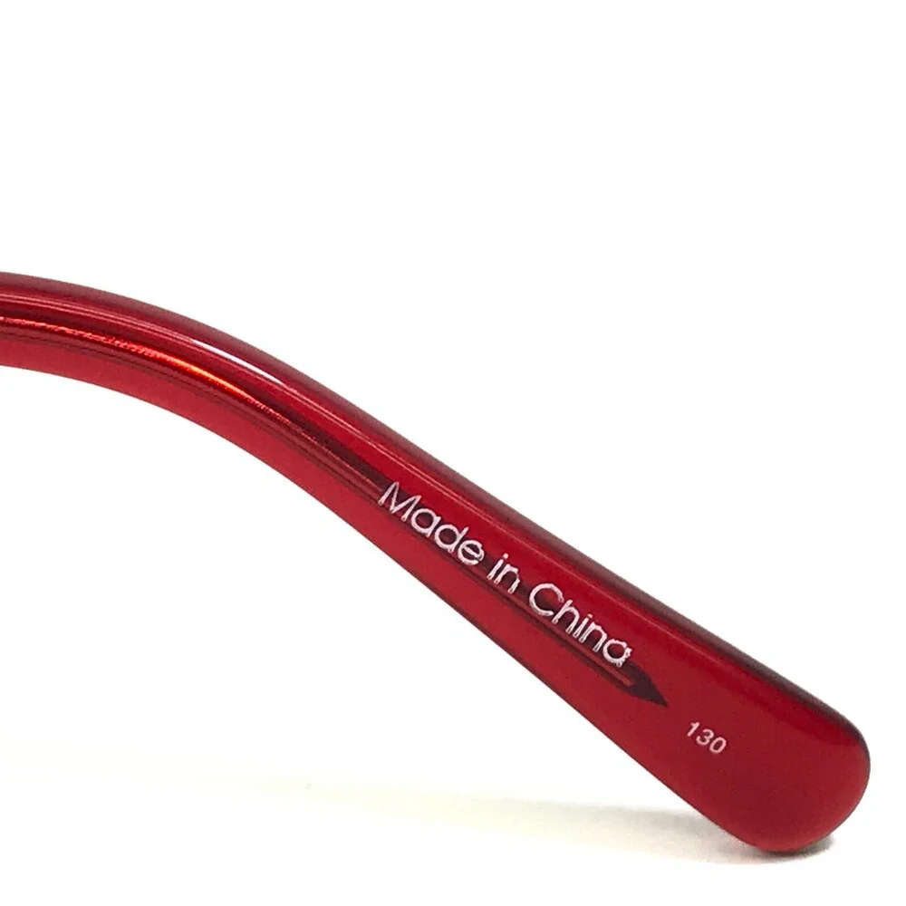 Alfred Sung Eyeglasses Frames AS4938 BLK Black Red Rectangular 53-17-130